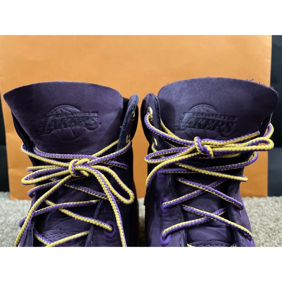 Boys Timberland x NBA Los Angeles Lakers Ankle Boots - Picture 3 of 16